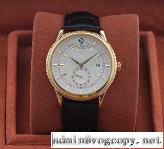 ムダな装飾を排したデザイン 2015 patek philippe パテックフィリップ 3針クロノグラフ 日付表示 男性用腕時計 6色可選