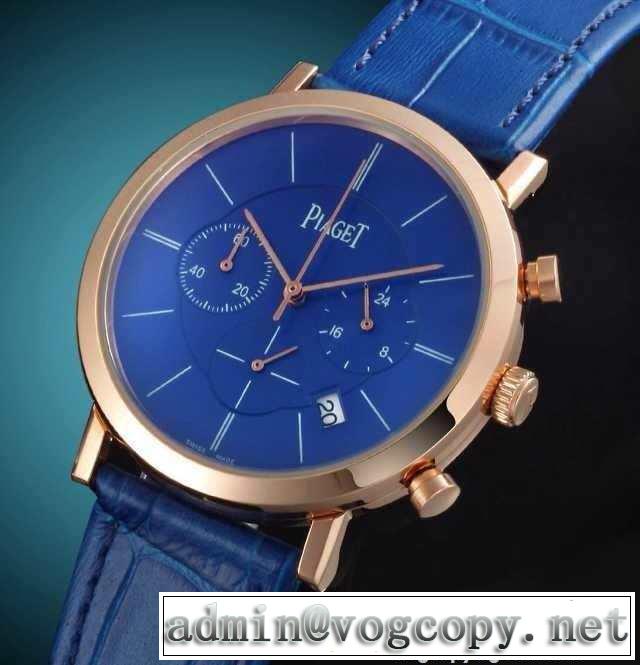 売れ筋！ 2015 piaget ピアジェ 6針クロノグラフ 日付表示 男性用腕時計 7色可選