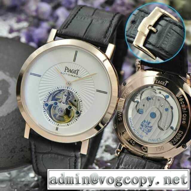 人気商品 2015 piaget ピアジェ 透かし彫りムーブメント tourbillon トゥールビヨン 男性用腕時計 4色可選