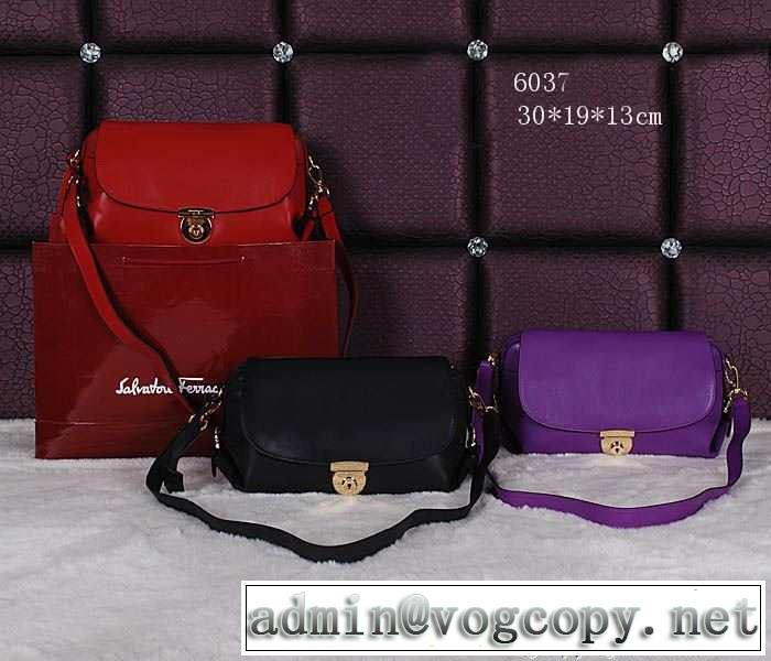 2015 首胸ロゴ ferragamo サルヴァトーレフェラガモ レディースショルダーバッグ 3色可選 6037