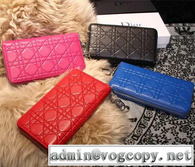 2015 めちゃくちゃお得 dior ディオール レディース財布 ファスナー開閉 4色可選 m1873