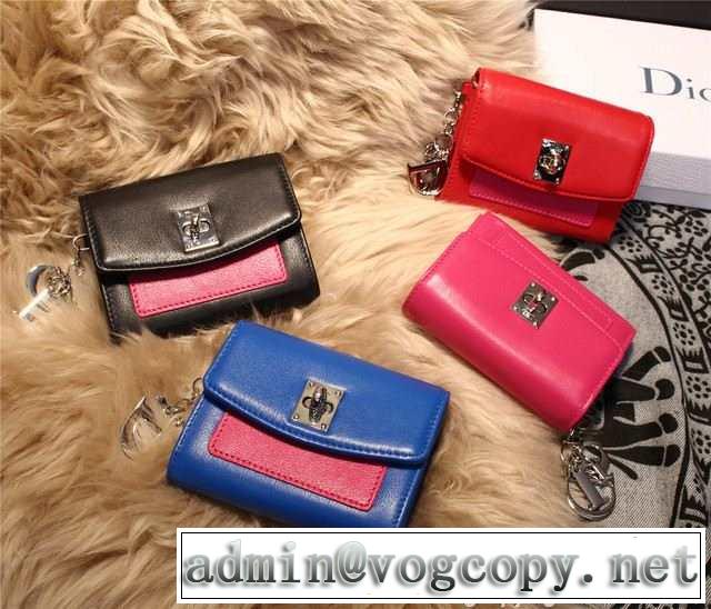 2015 高級感演出 dior ディオール レディース財布 スナップボタン式開閉 4色可選 m3160
