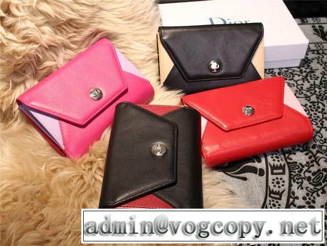 2015 超人気美品◆ dior ディオール レディース財布 スナップボタン式開閉 4色可選 m4016