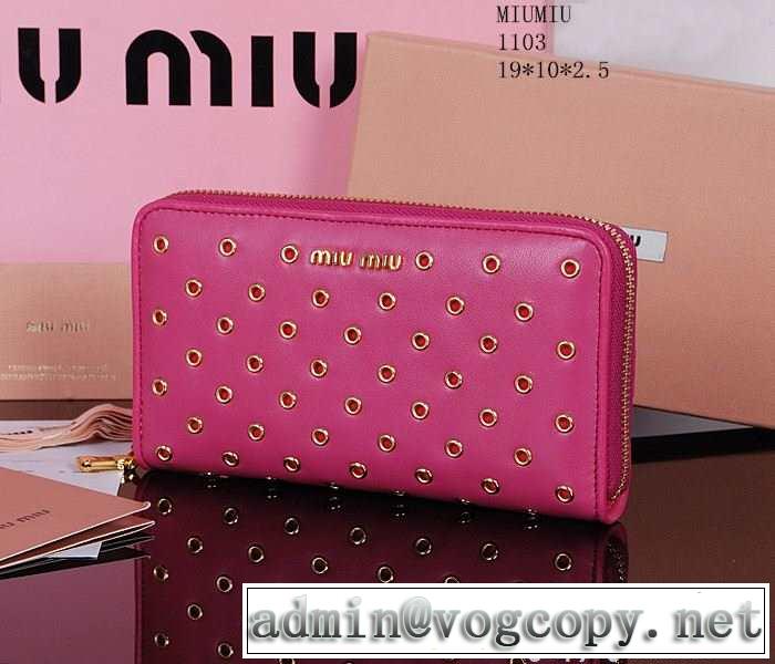 2015春夏 首胸ロゴ miumiu ミュウミュウ 財布 1103