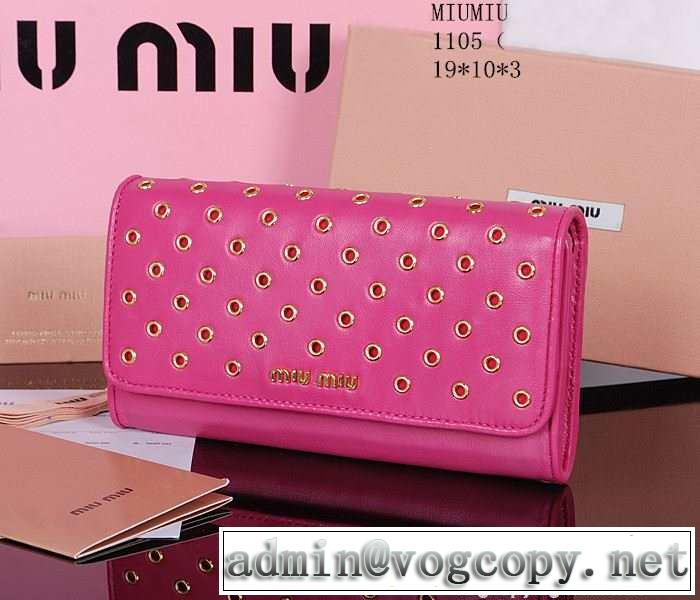 ★安心★追跡付 2015春夏 miumiu ミュウミュウ 財布 1105