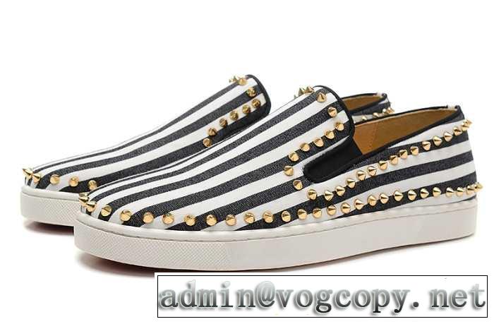 ボーダー柄 靴 Christian Louboutin 2015秋春 