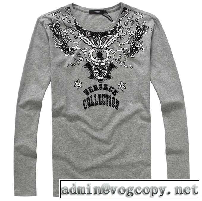 重宝するアイテム 2015 versace ヴェルサーチ 長袖tシャツ 2色可選