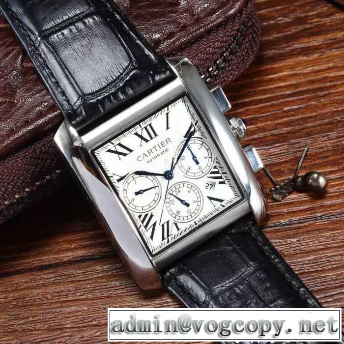 2016  超目玉 CARTIER カルティエ 機械式（自動巻き）ムーブメント 男性用腕時計 5色可選