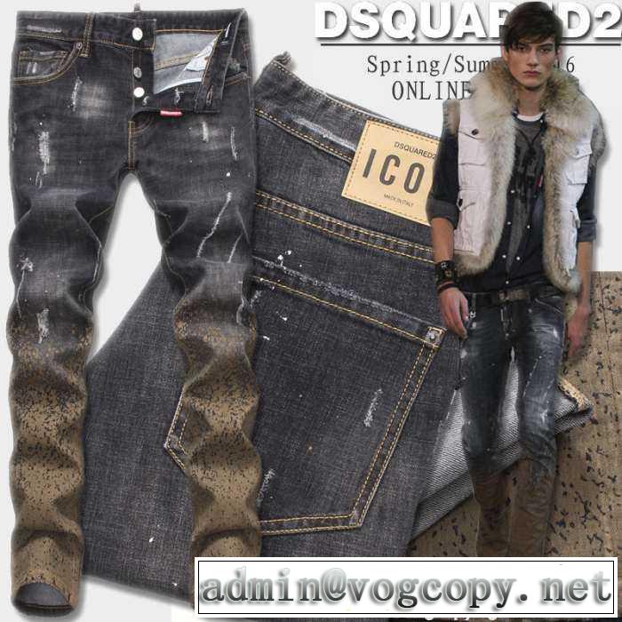 魅せるアイテム 2016春夏 dsquared2 ディースクエアード 風合いの良いダメージデニム.