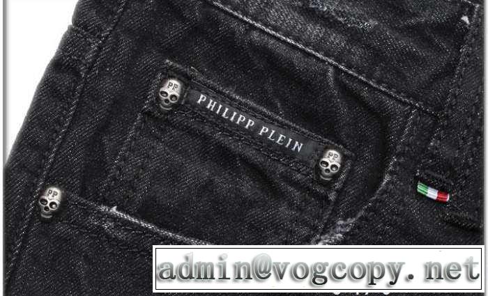雰囲気の良い 2016春夏 philipp plein フィリッププレイン ダメージデニム 履き心地.