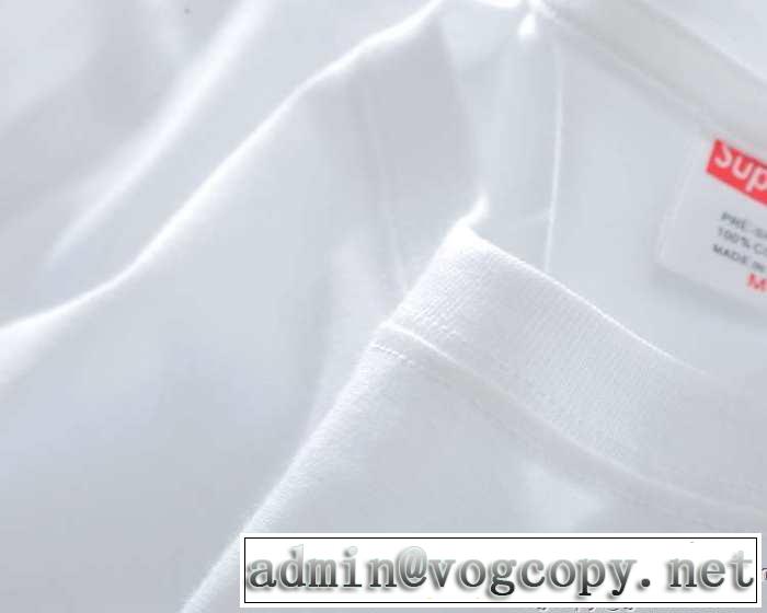 上品なデザイン　シュプリーム 半袖Tシャツ 収納力を兼ね備えたアイテム 2色可選