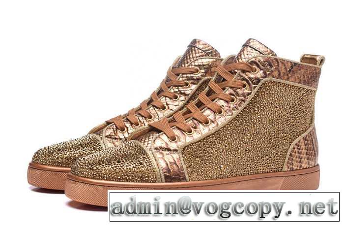 人気商品  2016クリスチャンルブタン Christian Louboutin 軽量で疲れにくい ハイトップシューズ