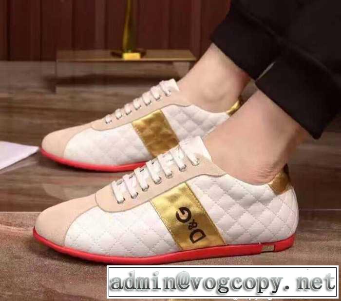 2016秋冬 海外セレブ定番愛用 ドルチェ＆ガッバーナ Dolce&Gabbana ランニングシューズ 2色可選