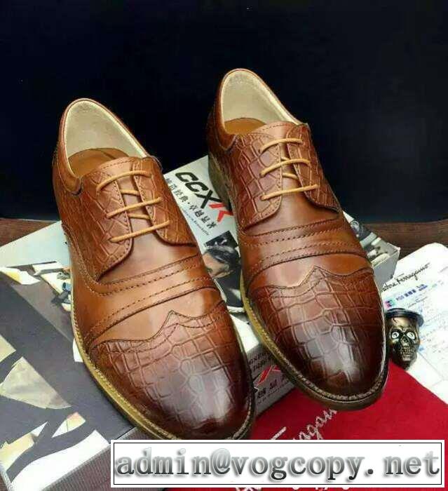 完売品　2016春夏 ferragamo サルヴァトーレフェラガモ クッション性がありレザーシューズ靴.