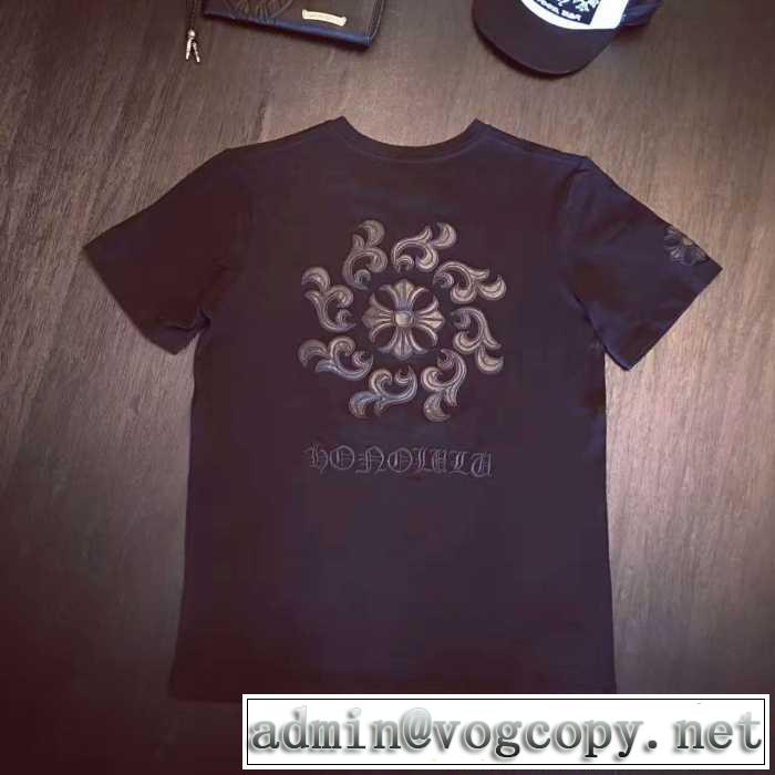 半袖Tシャツ 2色可選 クロムハーツ CHROME HEARTS 2017春夏 海外セレブ愛用