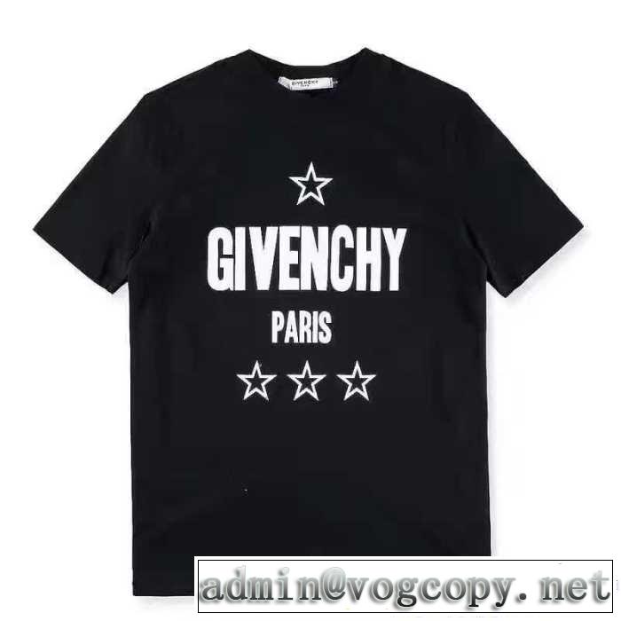 2017春夏 個性派 GIVENCHY 半袖Tシャツ 英字 2色可選 男女兼用