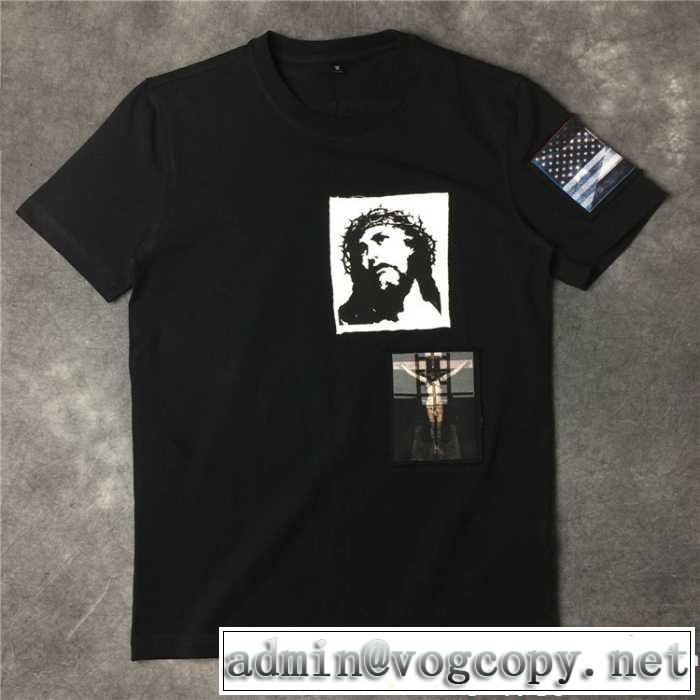 一味違うケーブル編みが魅力満点 ジバンシィ GIVENCHY 2017春夏 半袖Tシャツ 男女兼用 2色可選 優しいフィット感