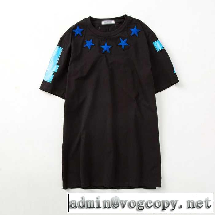 2017春夏 個性的なデザ ジバンシィ 刺繍加工 男女兼用 半袖Tシャツ 2色可選 柔らかい手触り