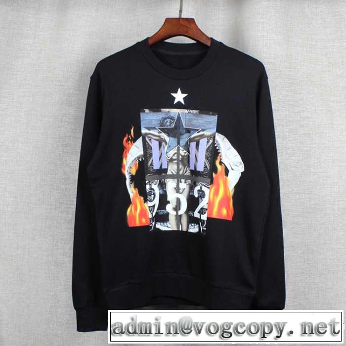 海外セレブ定番愛用 ジバンシィ GIVENCHY プリントパーカ 2017春夏 定番無地パーカー