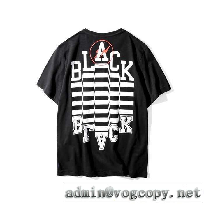 OFF-WHITE オフホワイト 2017春夏 肌触りの気持ちい? BLACK 半袖 2色可選 柔らかい手触り