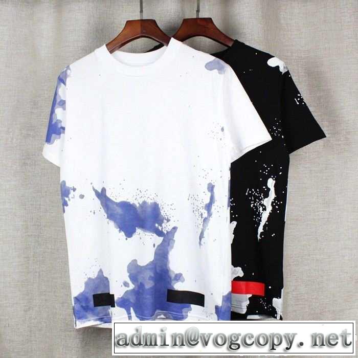2017春夏 半袖Tシャツオフホワイト OFF-WHITE 上質 2色可選 乾きやすい
