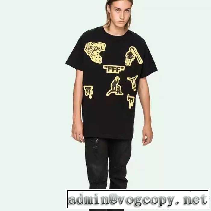 入手困難！2017 OFF-WHITE オフホワイト 2色可選 大好半袖Tシャツ