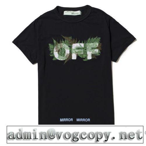 半袖Tシャツ 男女兼用 2017春夏 Off-White オフホワイト 高級感を引き立てる