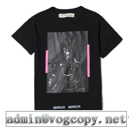 落ち着いた感覚 Off-White オフホワイト 2017春夏 男女兼用 半袖Tシャツ
