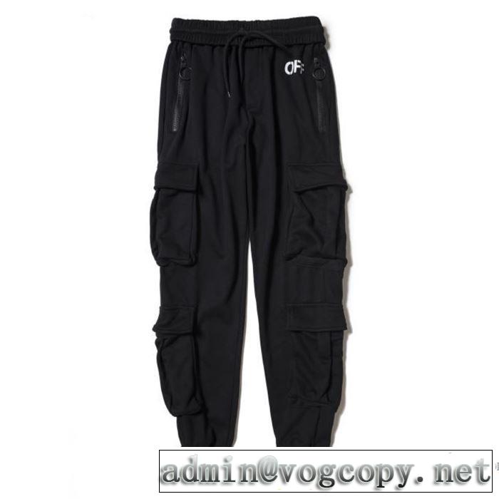2017春夏 男女兼用 お洒落に魅せる Off-White オフホワイト 細身効果