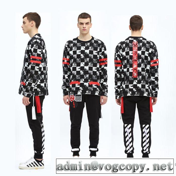 高評価の人気品 男女兼用 高級感漂わせる Off-White オフホワイト 2017ss