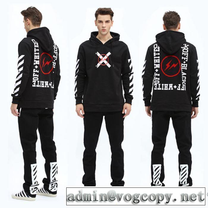 3色可選 Off-White オフホワイト 2017ss 男女兼用 【新型タイプ入荷】フード付きコート