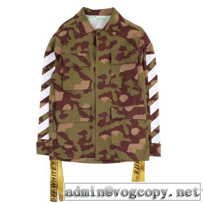カップルペアルック存在感のある2017秋冬季超人気厚手の生地 オフホワイト OFF-WHITE