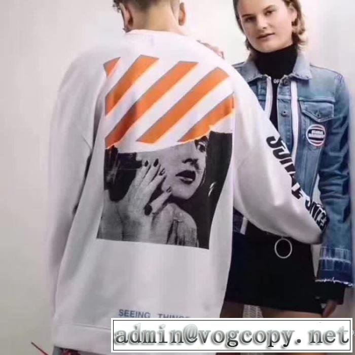 最安値挑戦！ オフホワイト OFF-WHITE 2017秋冬季超人気プルオーバーパーカー