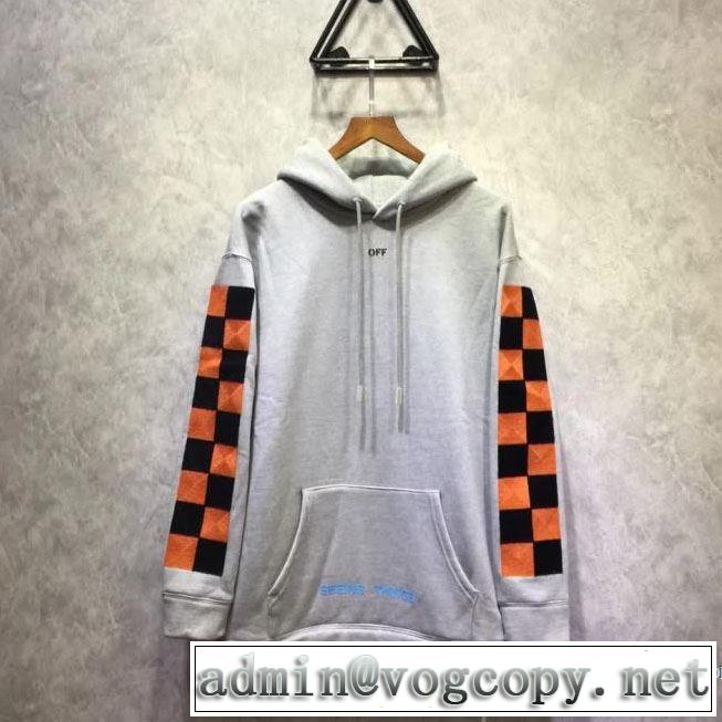 落ち着いた感覚 OFF-WHITE 2017秋冬季超人気 パーカー オフホワイト