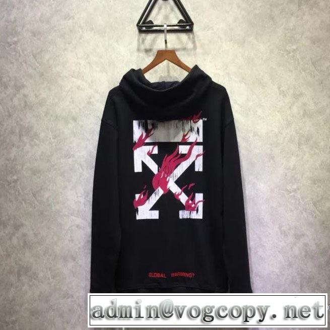 圧倒的な新作 2017秋冬季超人気スタイリッシュ オフホワイト OFF-WHITE パーカー