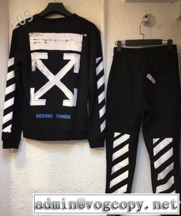 大好評 OFF-WHITE 2017秋冬季超人気 男女兼用パーカー オフホワイト