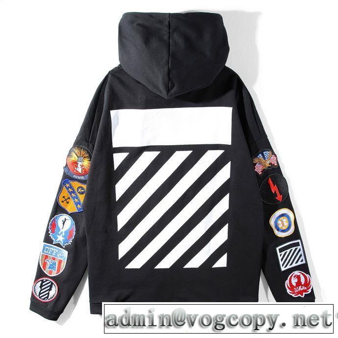 OFF-WHITE フード付きコート2色可選2017年モデル入荷最旬アイテム オフホワイト