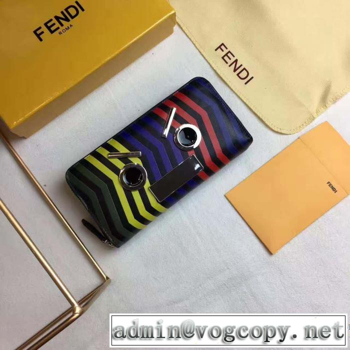 高級感演出 2017春夏 フェンディ FENDI 長財布 低価直輸入専門店