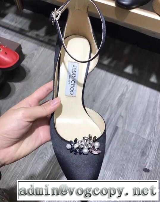 大人のセンスを感じさせる 2017春夏 JIMMY CHOO ジミーチュウ ハイヒール アンクルベルト付き 2色可選