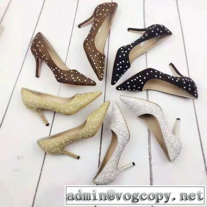 個性的なデザイン 17SS ハイヒール 4色可選 ジミーチュウ JIMMY CHOO