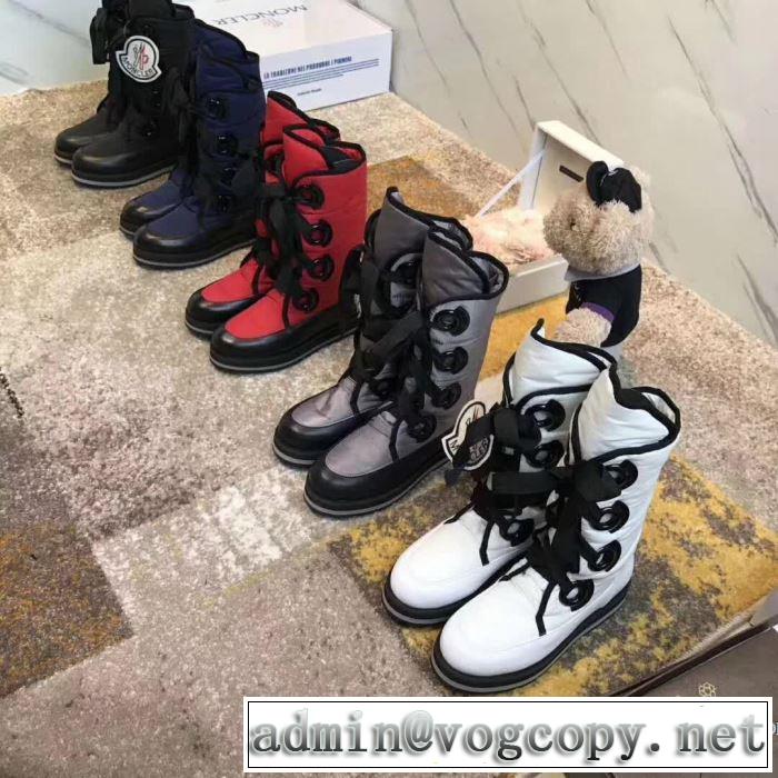 高品質 人気モンクレール MONCLER 5色選択可ブーツ 2017新款 あったか発熱
