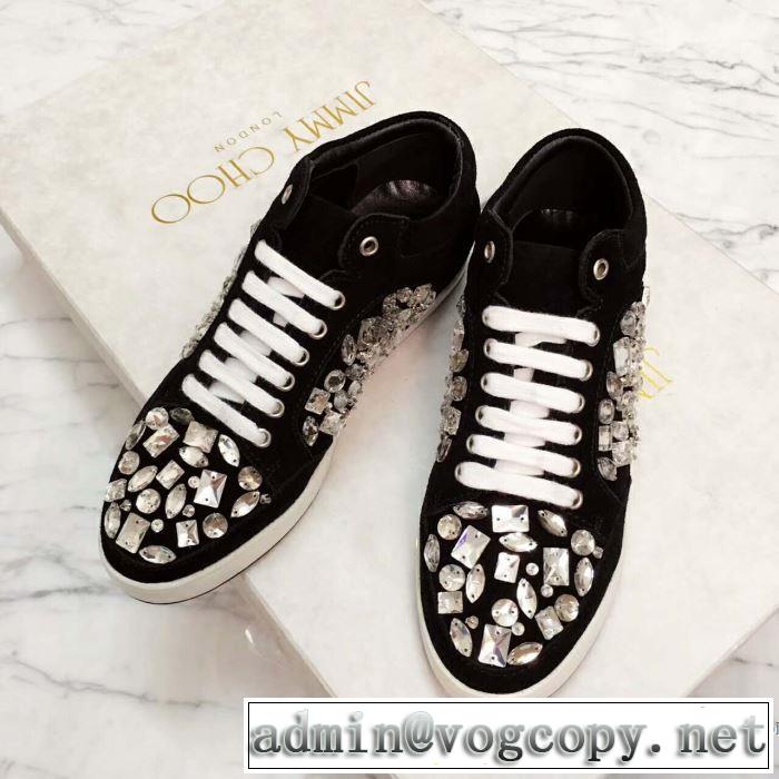 ジミーチュウ JIMMY CHOO 2色可選 カジュアルシュッズ 2017秋冬 落ち着いた感覚