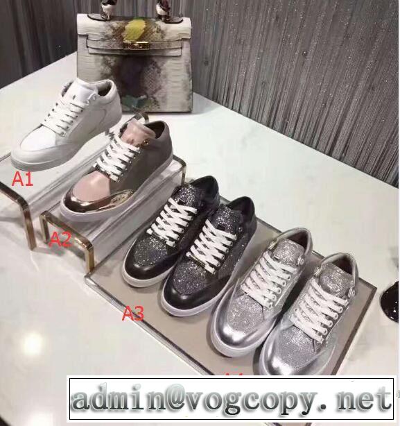 スニーカー 2017秋冬 ジミーチュウ JIMMY CHOO ファション性の高い 4色可選