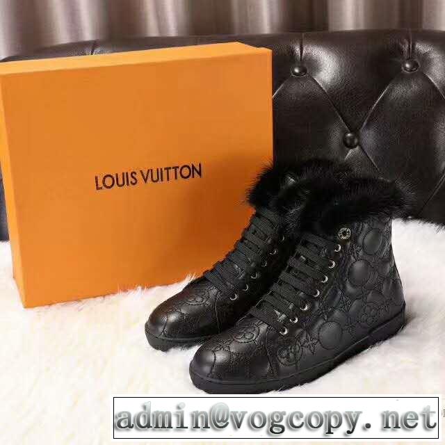 赤字超特価安い ルイ ヴィトン LOUIS VUITTON ハイトップシューズ 2017秋冬 足馴染みのいい