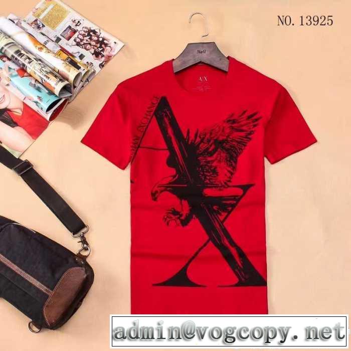 4色可選 2017春夏 アルマーニ ARMANI お得格安 半袖Tシャツ