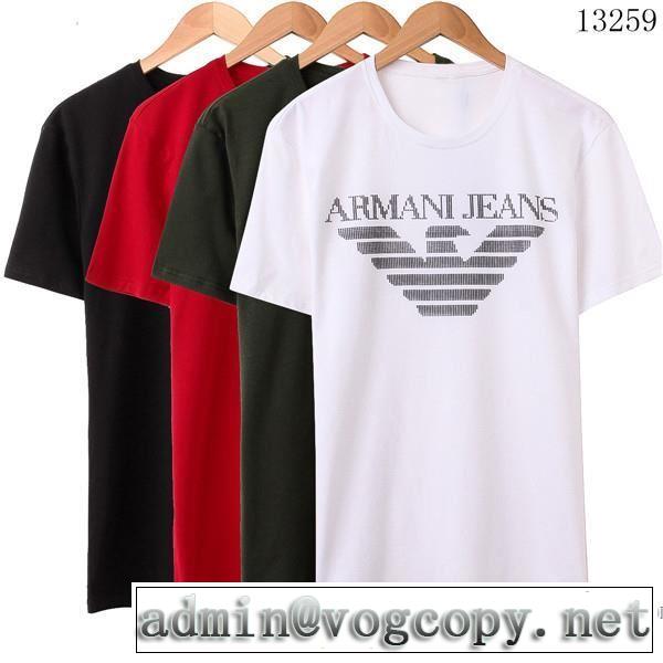 爆買い大得価 半袖Tシャツ 4色可選 セール中 2017 アルマーニ ARMANI