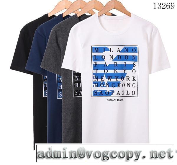 アルマーニ ARMANI 2017春夏 超激得安い 半袖Tシャツ 4色可選 肌に馴染みやすい