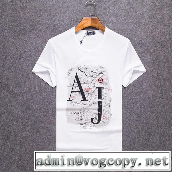 17春夏 クールビズ 激安大特価格安 ARMANI アルマーニ 半袖Tシャツ 3色可選