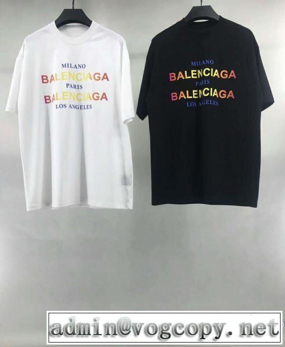 2色可選 バレンシアガ BALENCIAGA 半袖Tシャツ 2017 人気 ランキング