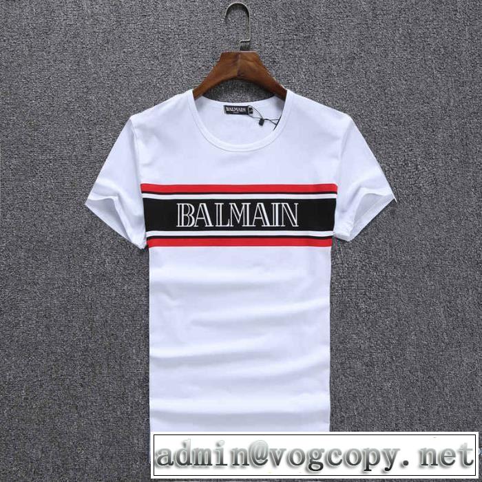 17春夏 半袖Tシャツ BALMAIN バルマン 抜群な存在感 4色可選 快適な着心地